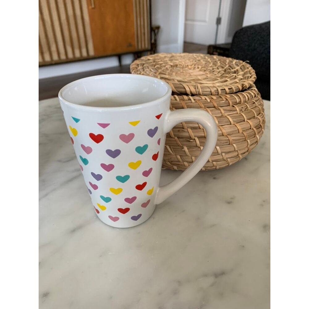Vintage '90s Multi-Colored Heart Mug